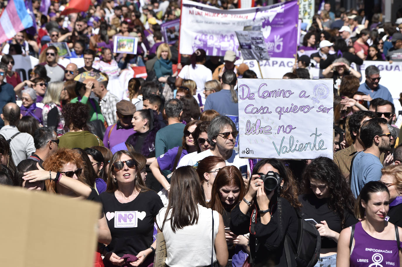 La manifestación transcurrió en un ambiente sano, alegre y reivindicativo.