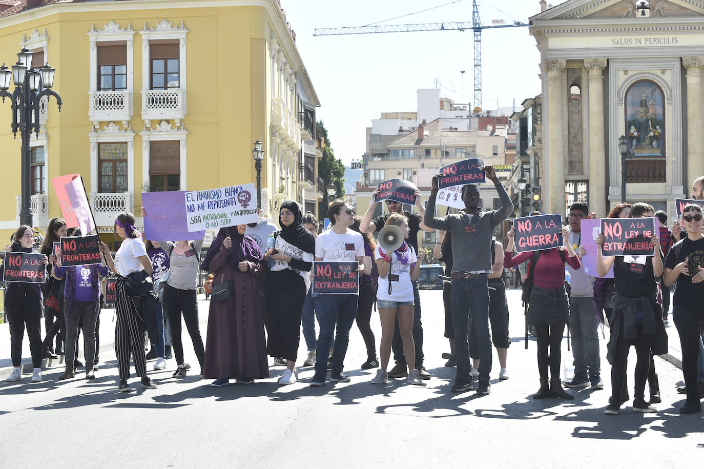 La manifestación transcurrió en un ambiente sano, alegre y reivindicativo.