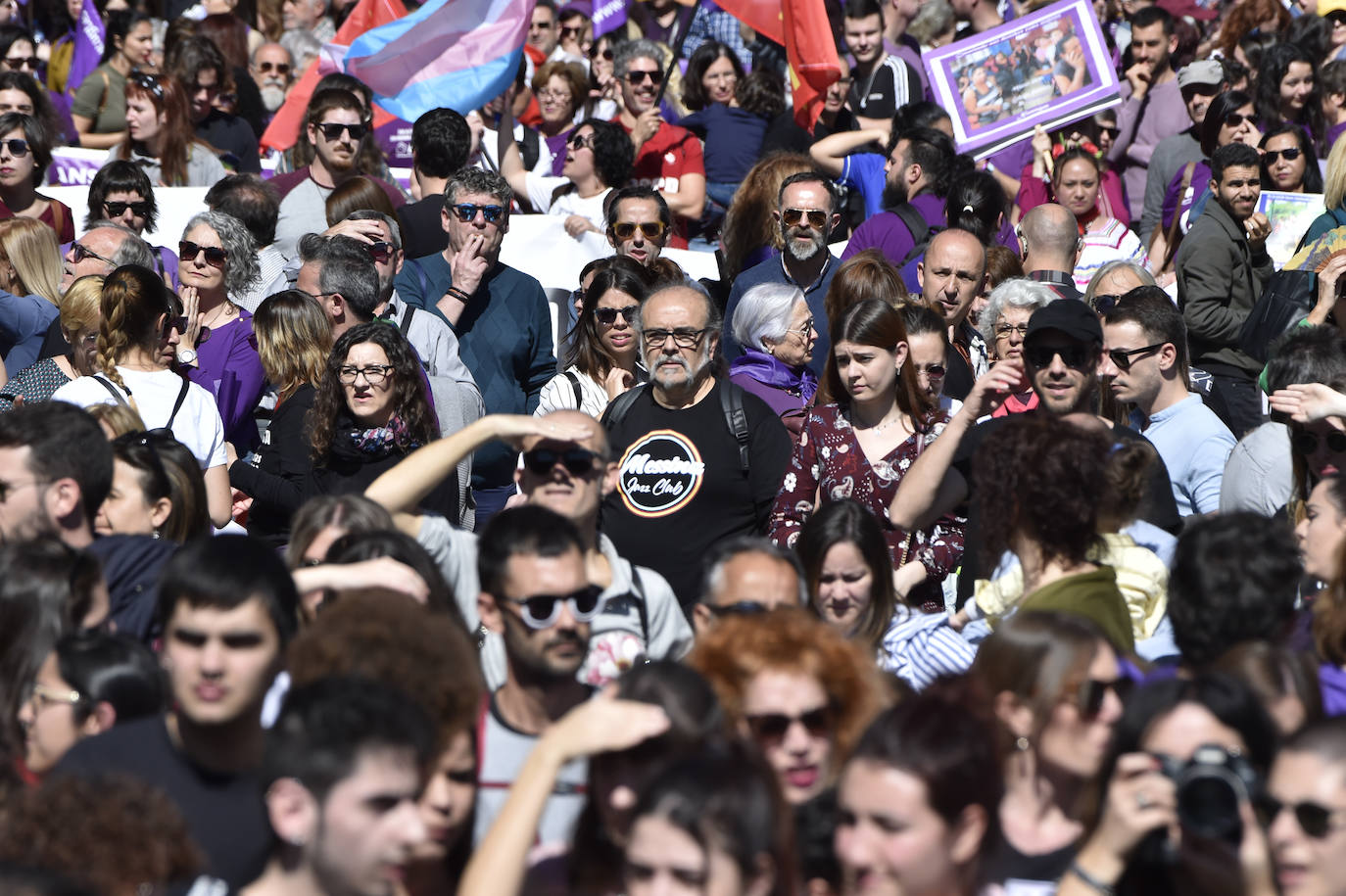 La manifestación transcurrió en un ambiente sano, alegre y reivindicativo.