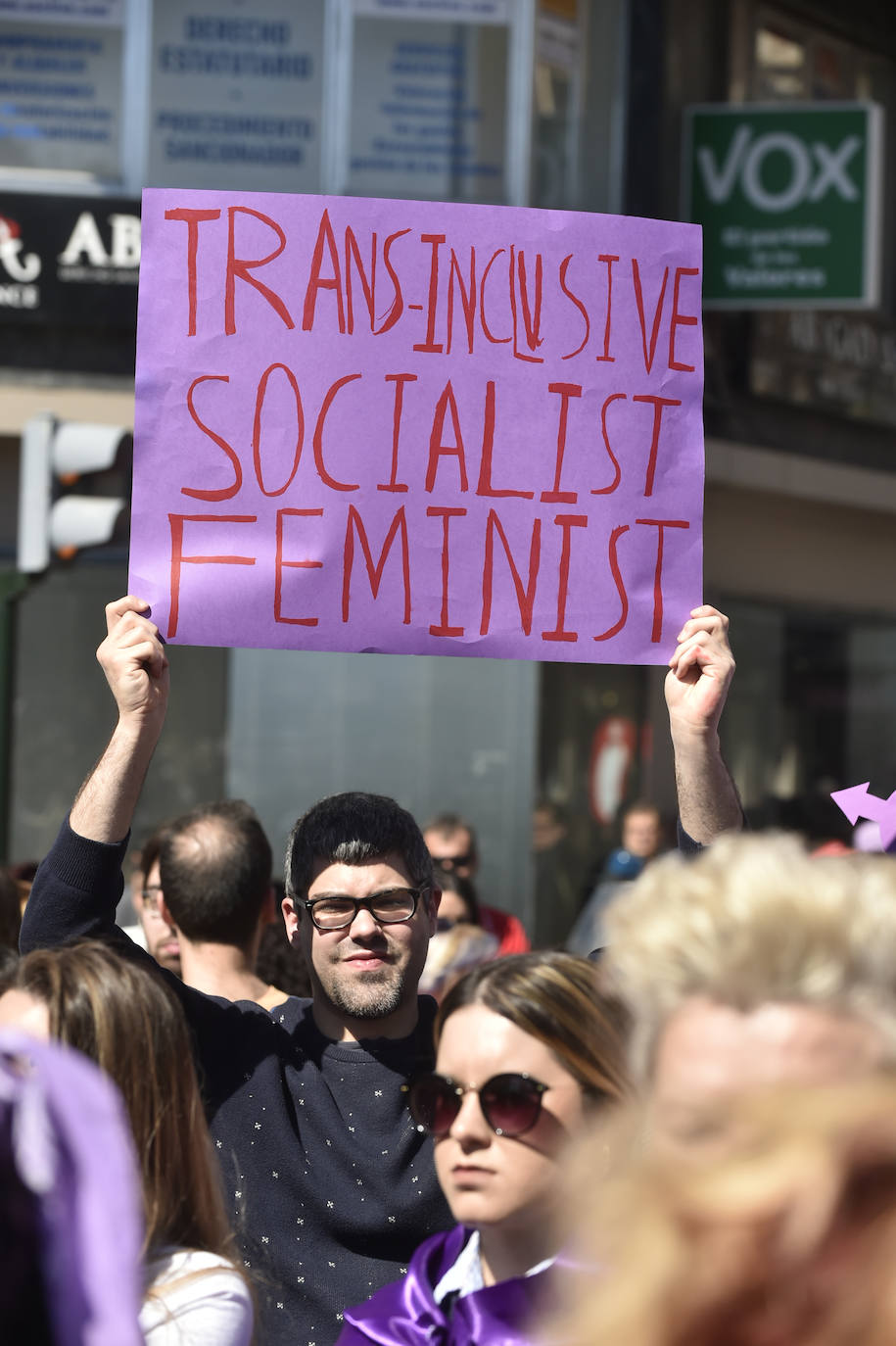 La manifestación transcurrió en un ambiente sano, alegre y reivindicativo.