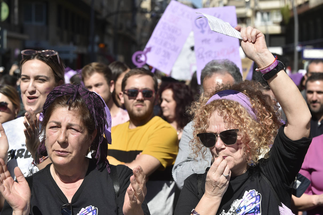 La manifestación transcurrió en un ambiente sano, alegre y reivindicativo.