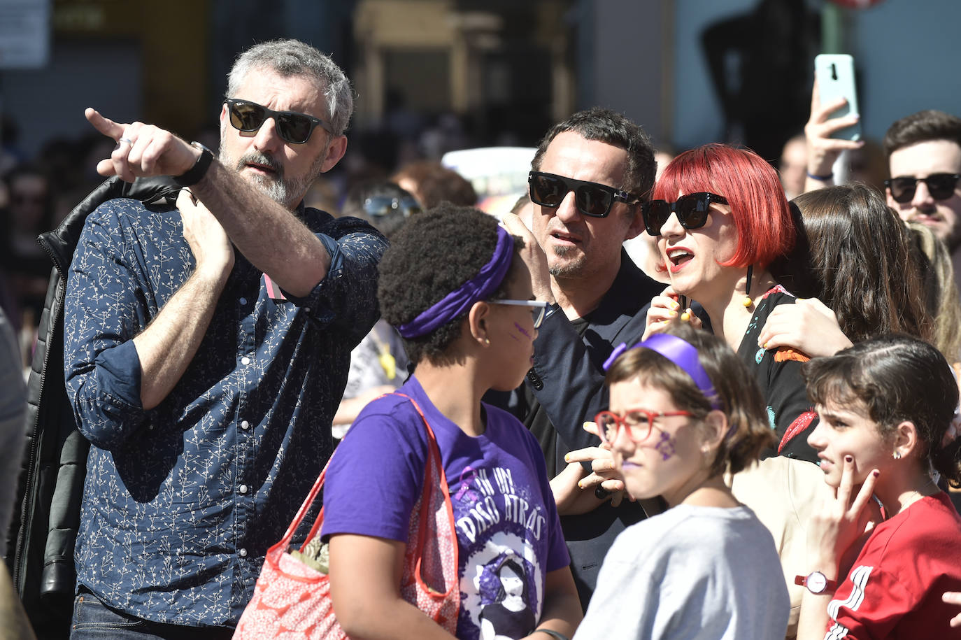 La manifestación transcurrió en un ambiente sano, alegre y reivindicativo.