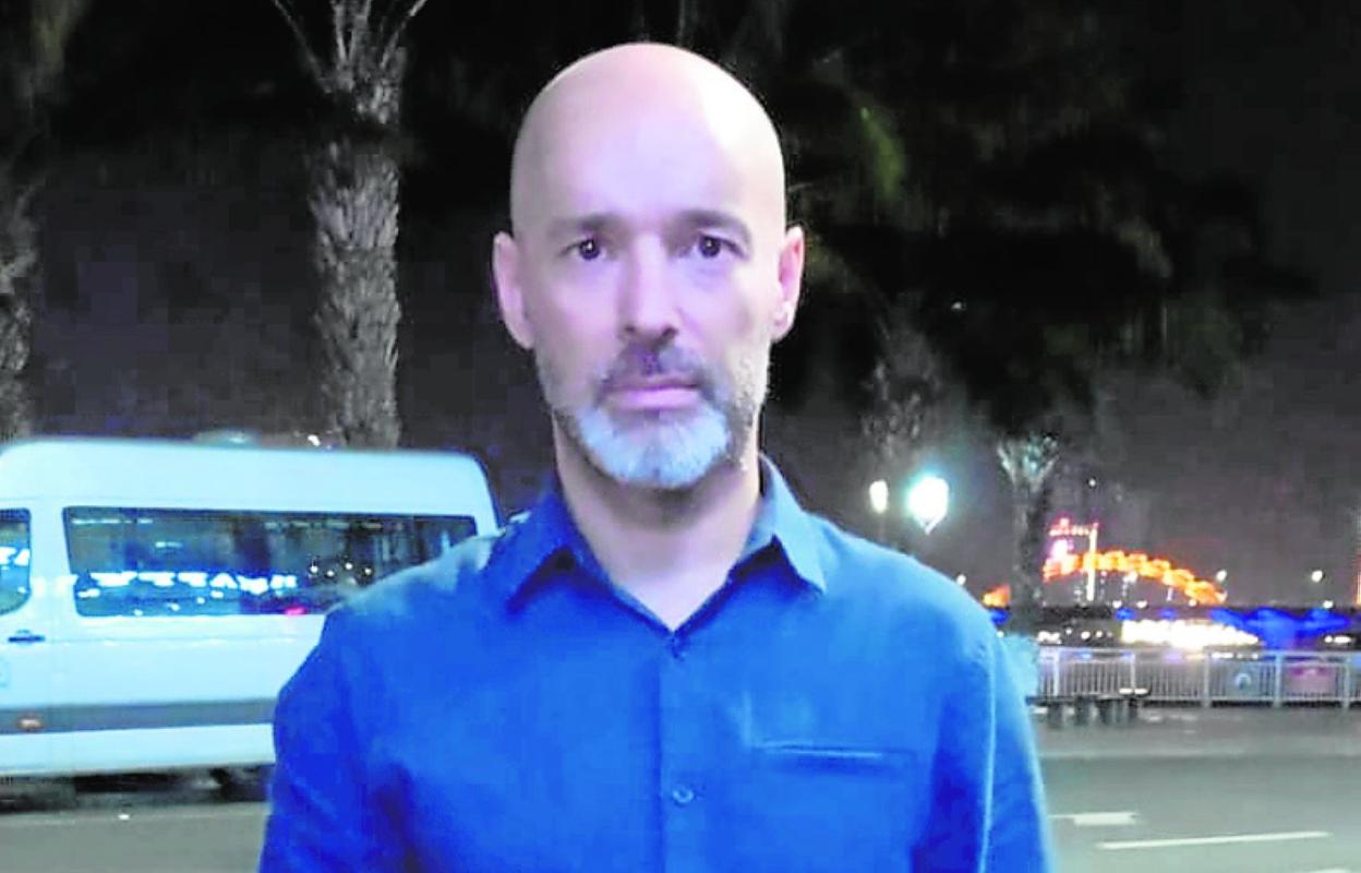 El ingeniero ceheginero Diego López Ruiz, el pasado viernes, en la ciudad costera de Da Nang, en Vietnam. 