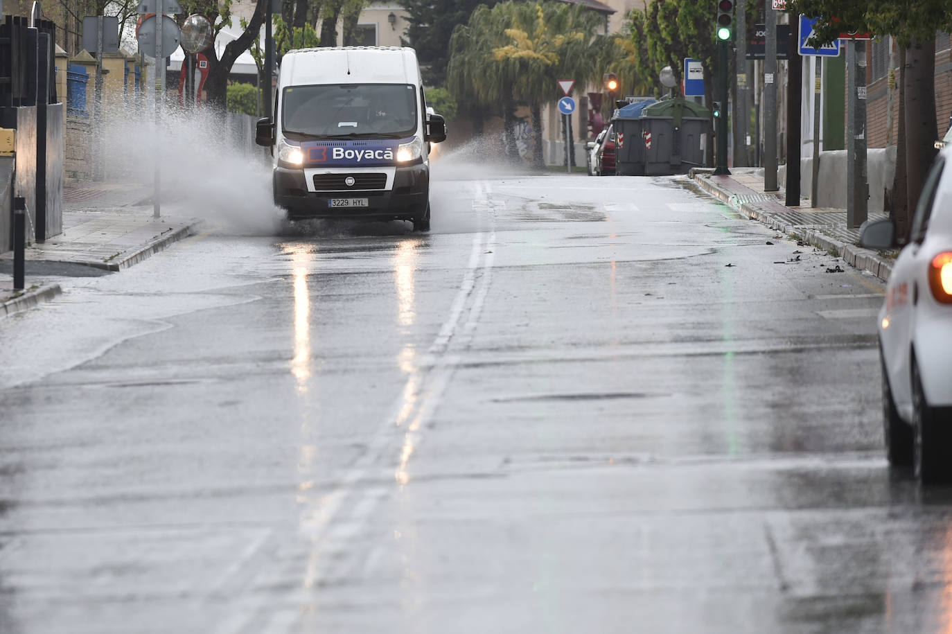 Efectos del temporal en Espinardo.