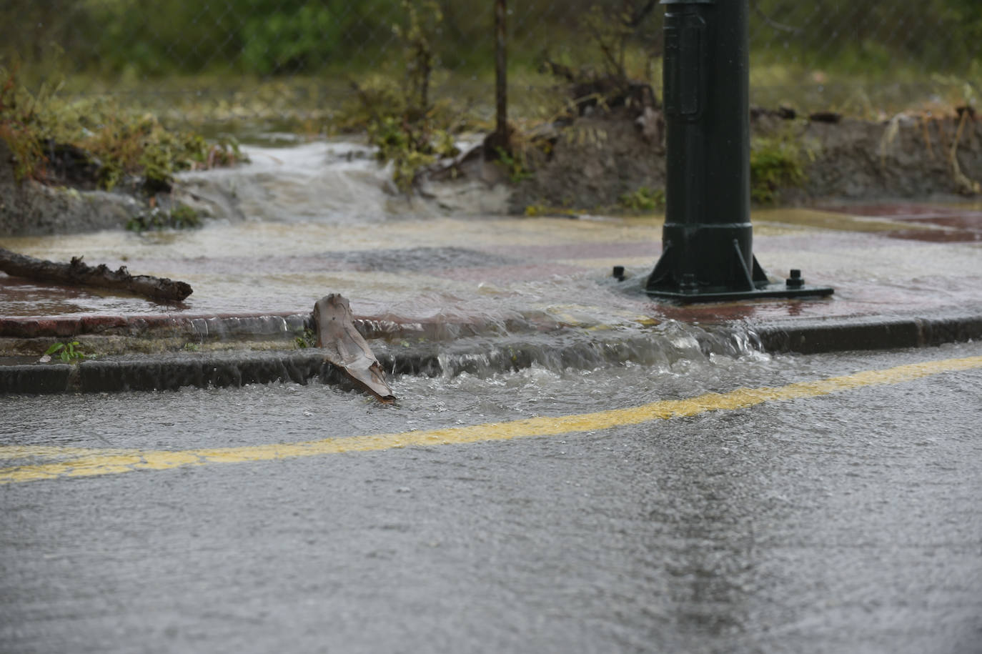 Efectos del temporal en Espinardo.