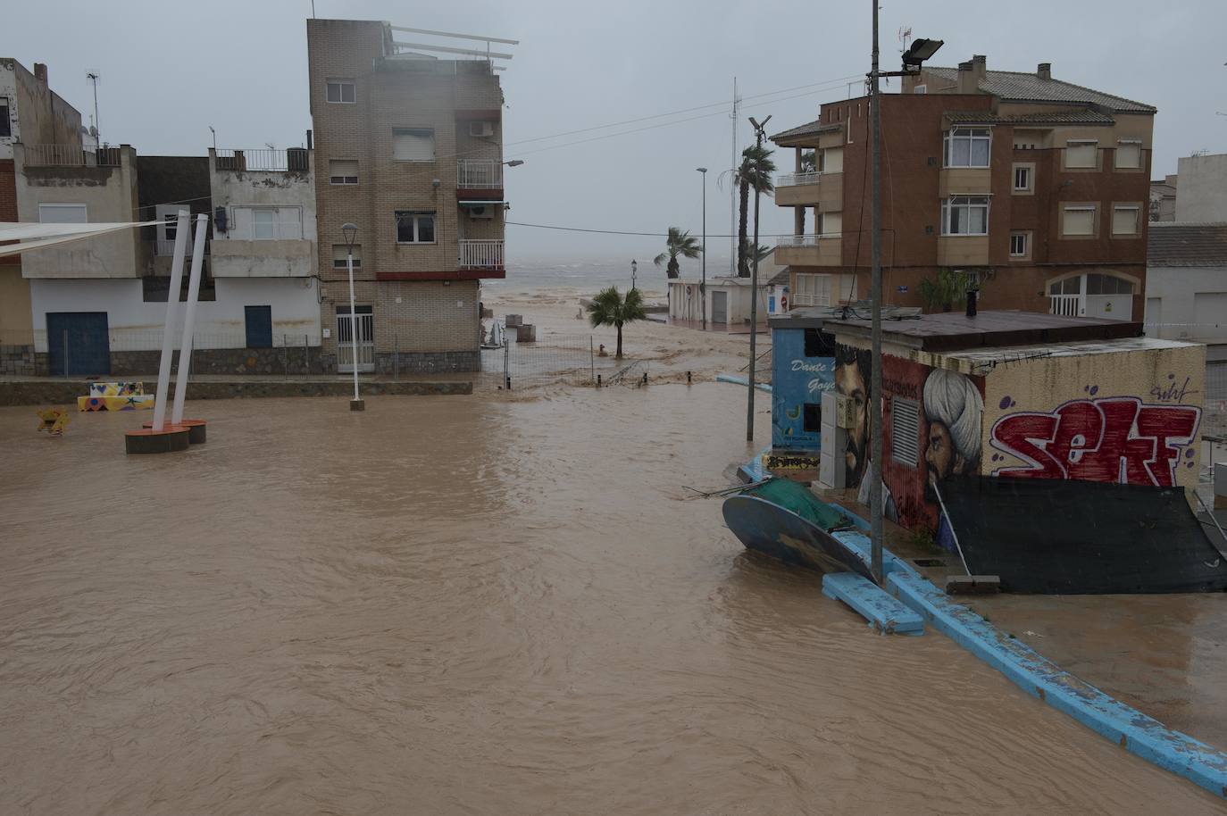 Fotos: Las lluvias vuelven a anegar Los Alcázares