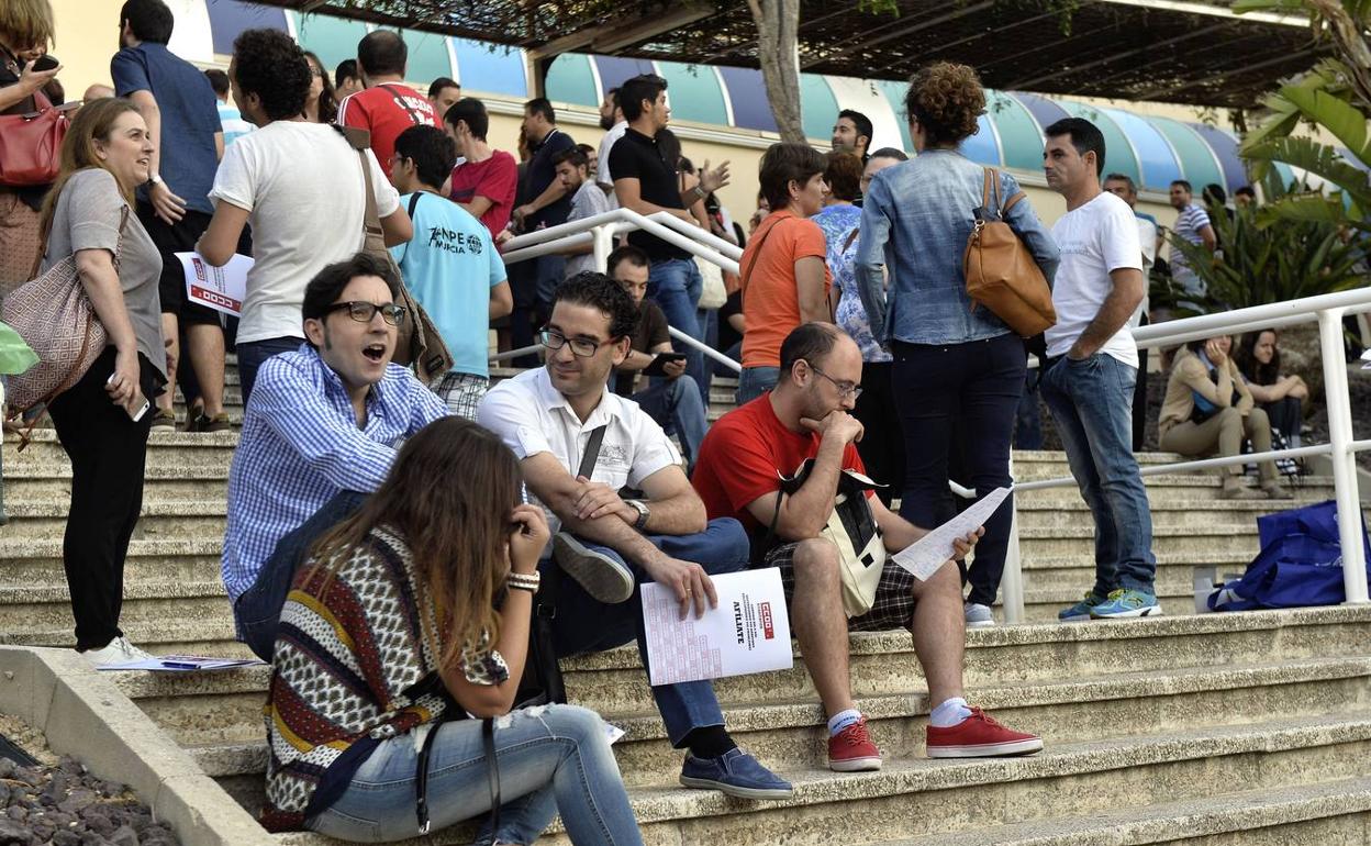 Imagen de archivo de la últimas oposiciones a Secundaria en Espinardo.