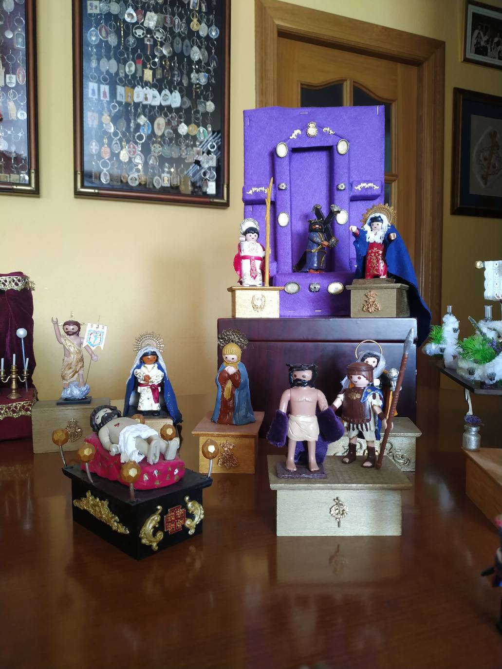 Fotos: Recrean las procesiones de Semana Santa de Cartagena con Playmobil