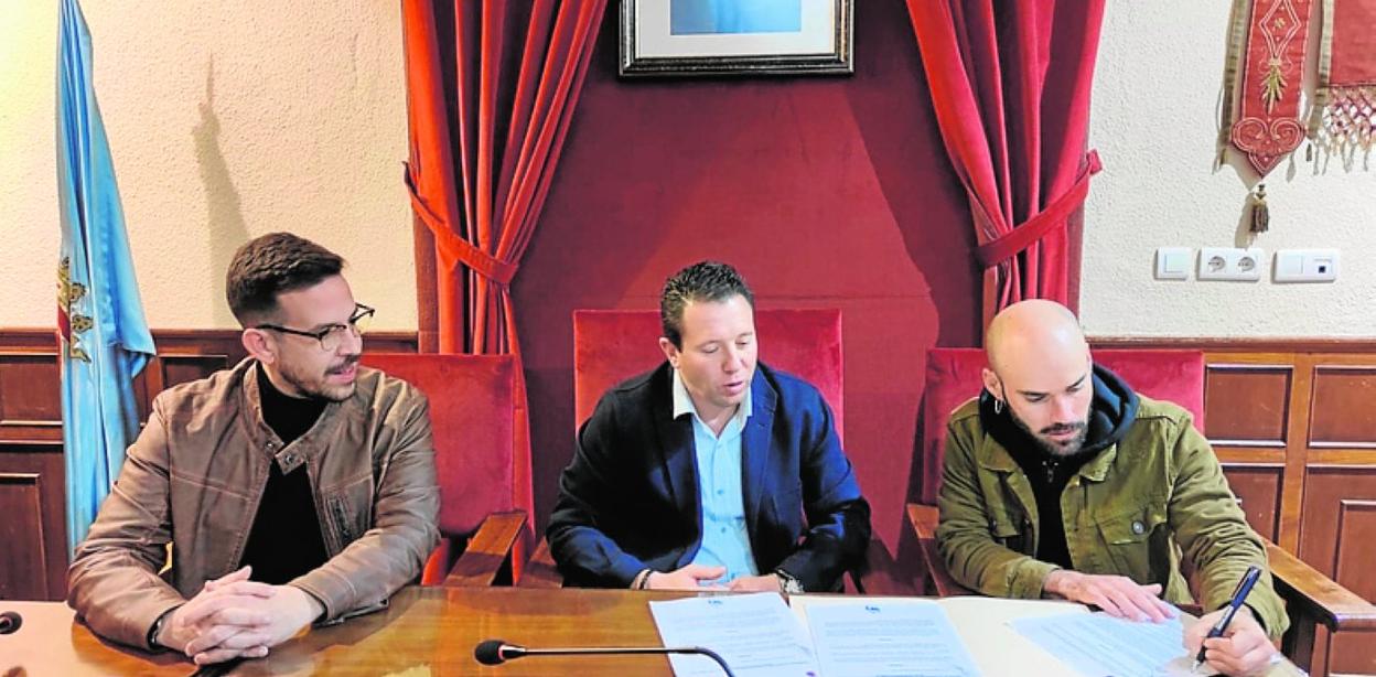 Diego Boluda, Juan Jesús Moreno y Carlos Navarro. 