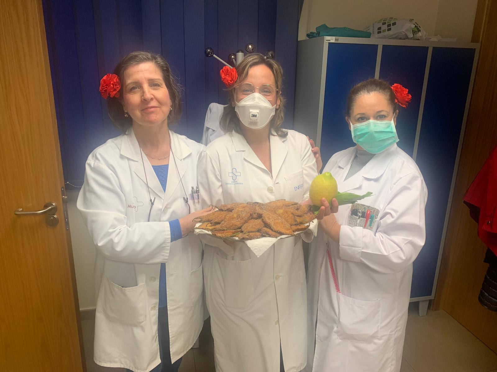 Celebrando el Bando de la Huerta con paparajotes en el centro de Salud Murcia Centro - San Juan