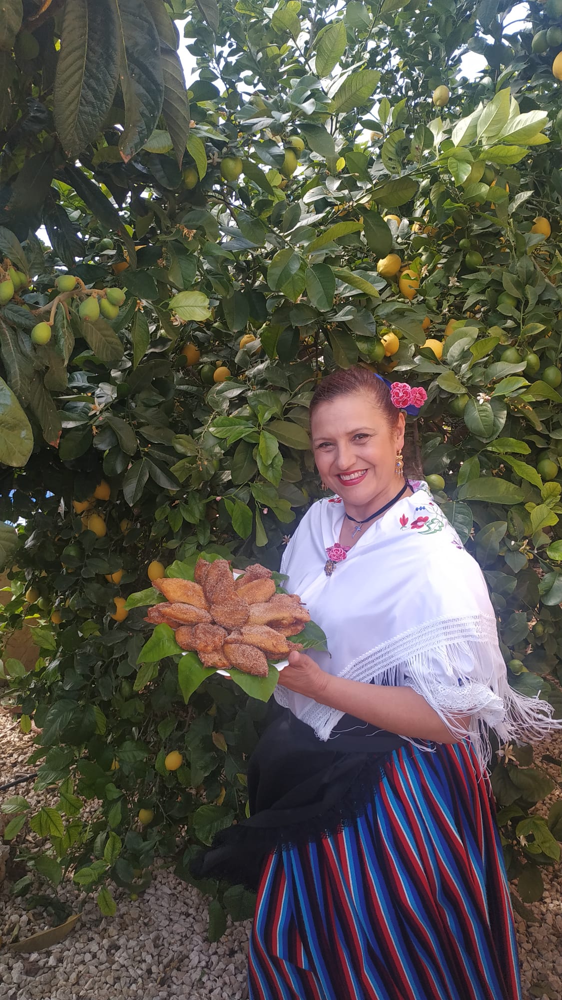 Lola Vaquerizo ha preparado paparajotes en casa.