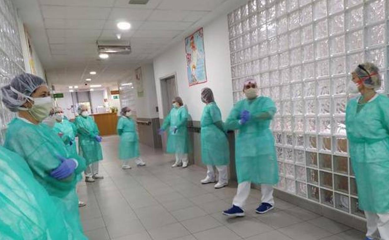 Los cuidadores del centro de Churra protestan por su situación, en una imagen de archivo.