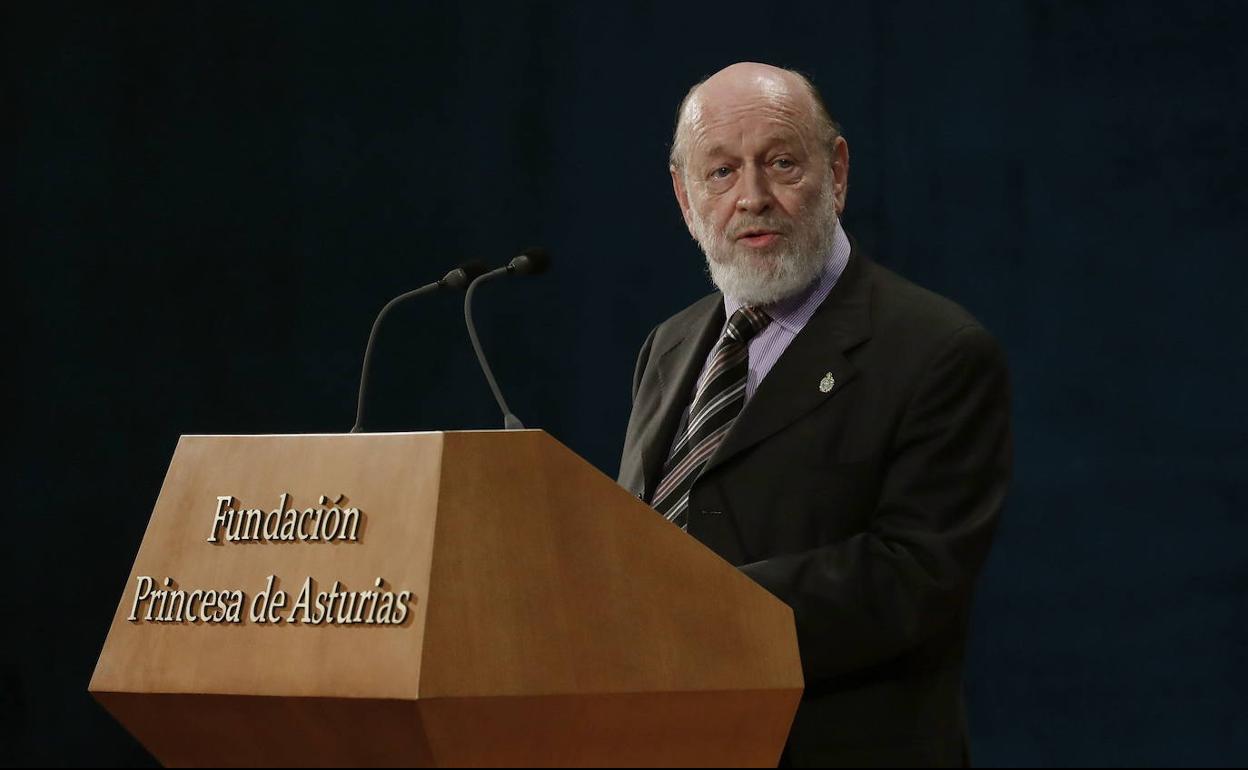 Marcos Mundstock, durante su intervención en la ceremonia de entrega de los premios Princesa de Asturias 2017.