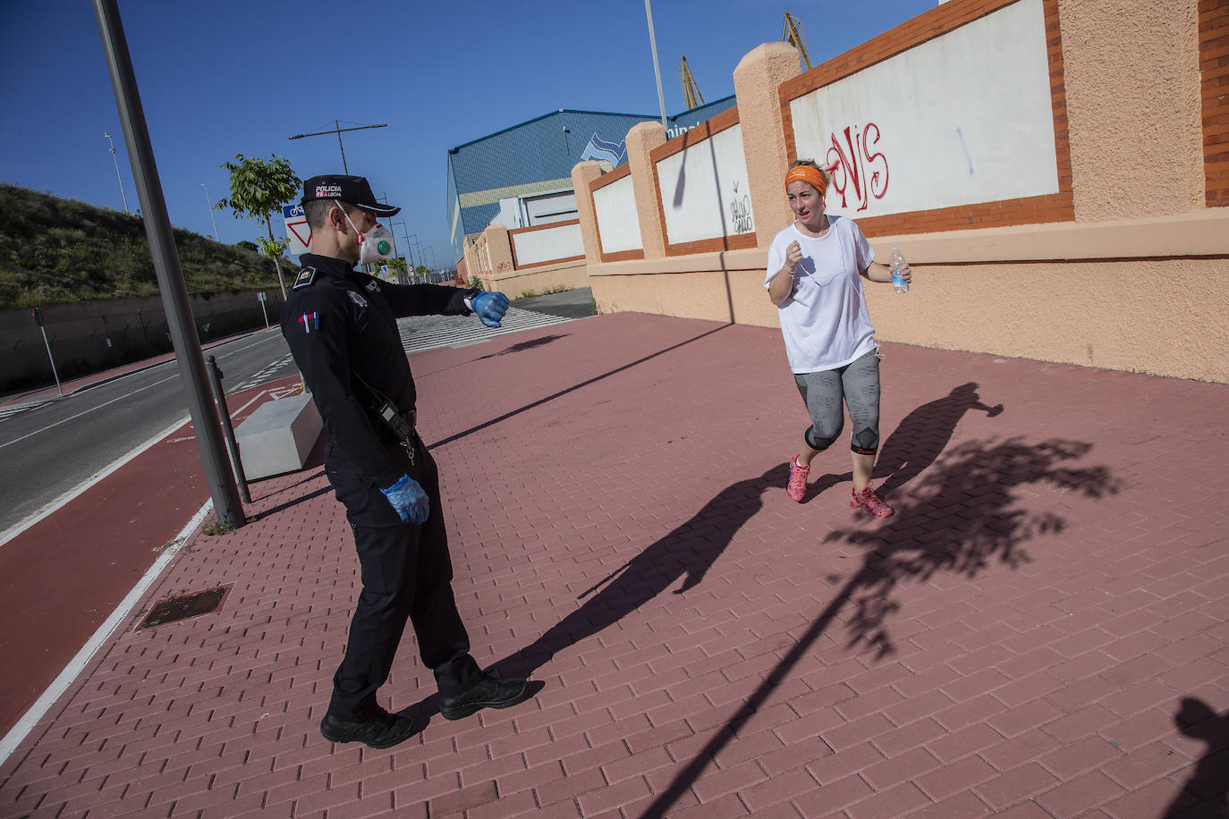 Fotos: Los murcianos salen a pasear y hacer deporte tras más de un mes de confinamiento