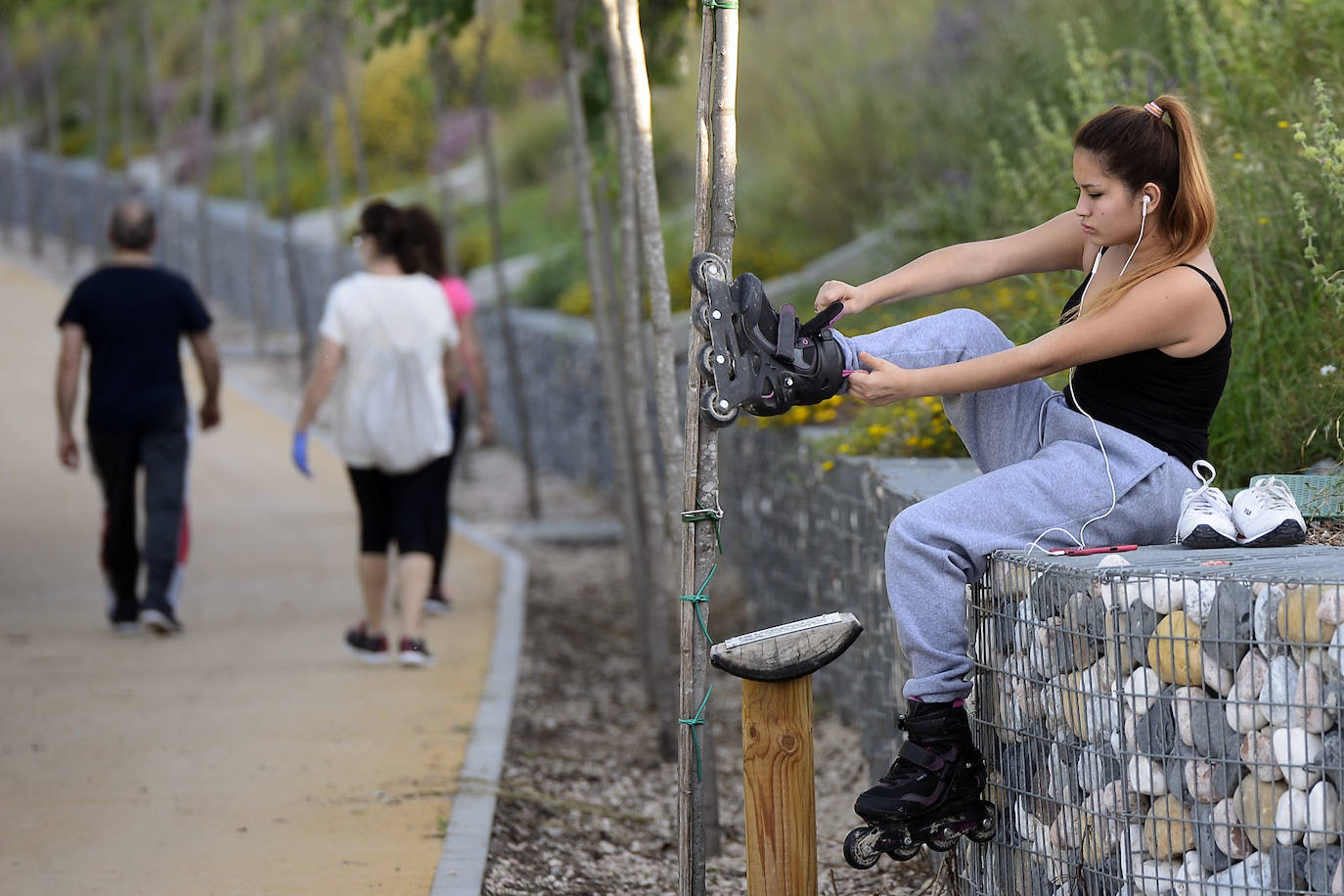 Fotos: Los murcianos salen a pasear y hacer deporte tras más de un mes de confinamiento