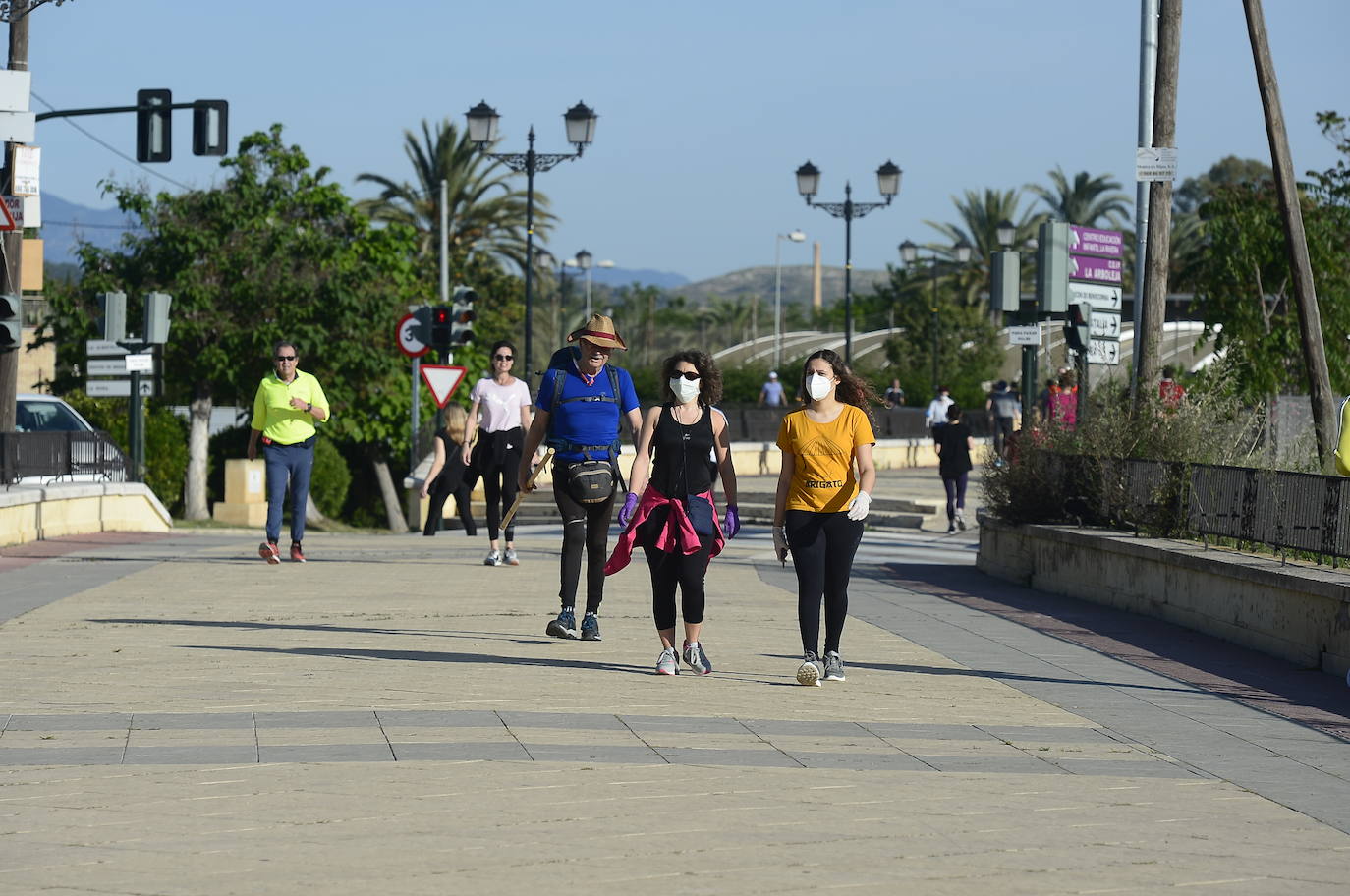 Fotos: Los murcianos salen a pasear y hacer deporte tras más de un mes de confinamiento