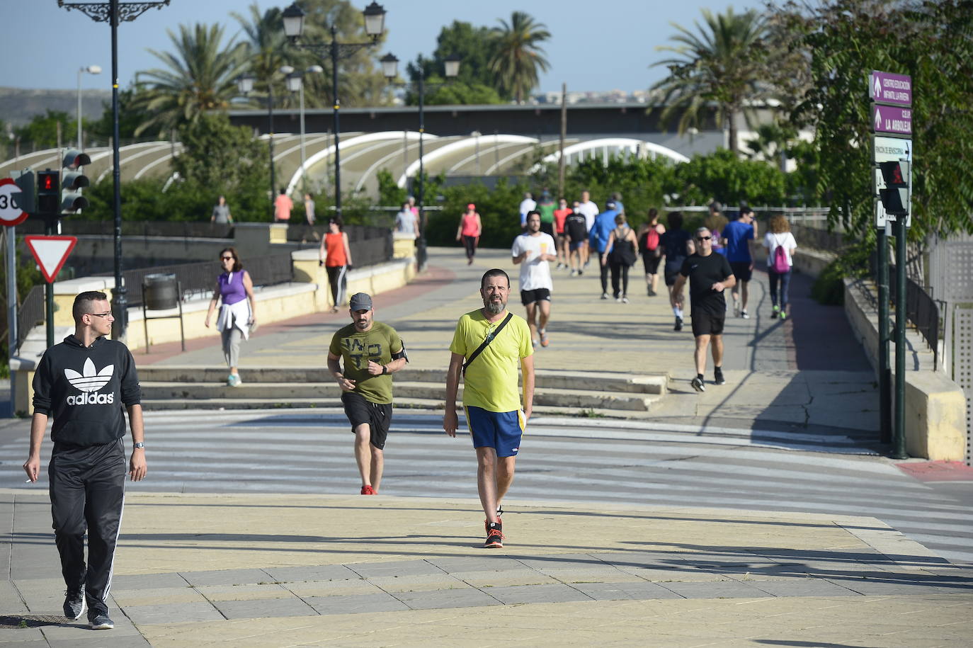 Fotos: Los murcianos salen a pasear y hacer deporte tras más de un mes de confinamiento