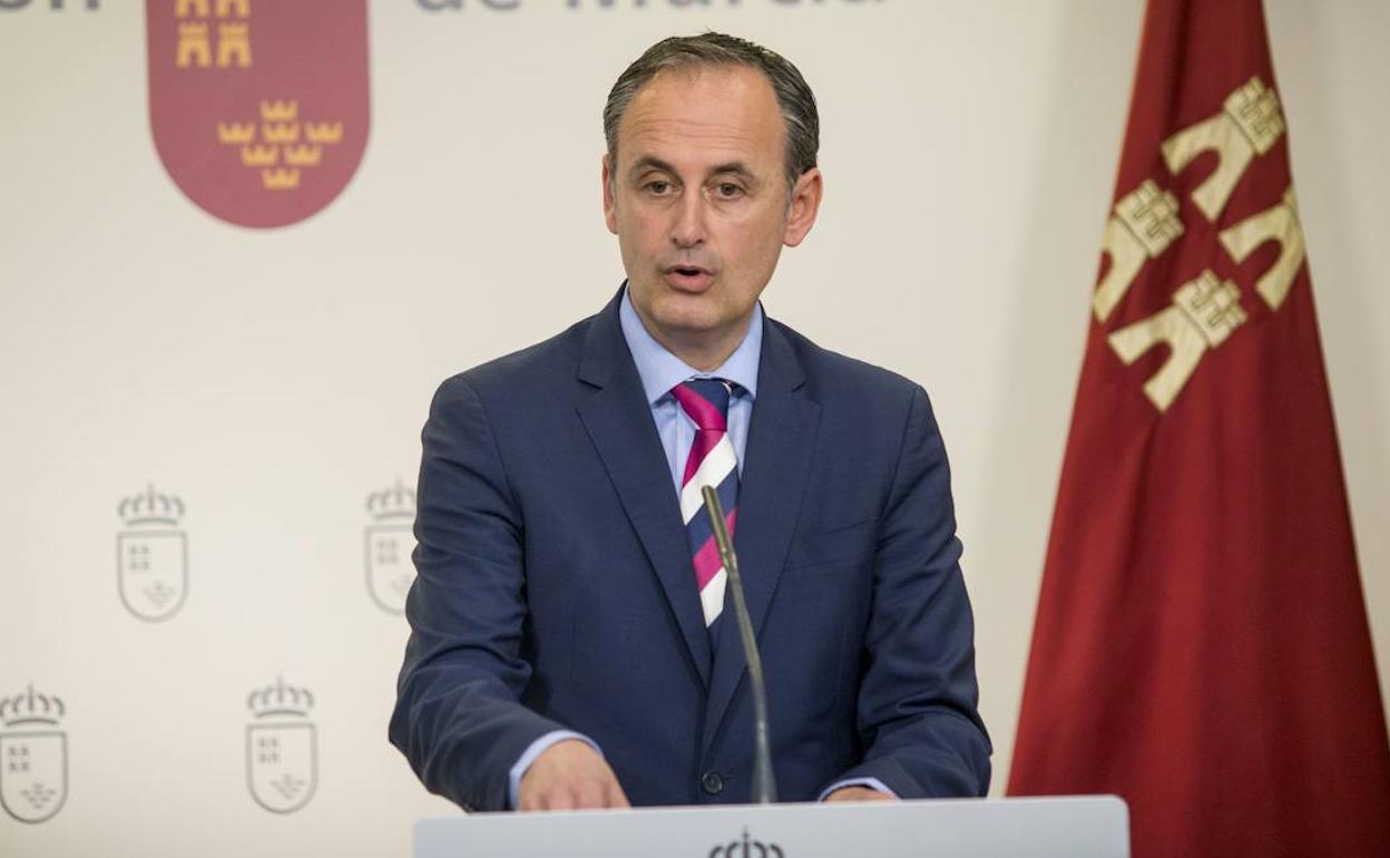 Javier Celdrán, consejero de Presidencia y Hacienda de la Comunidad, en una fotografía de archivo.