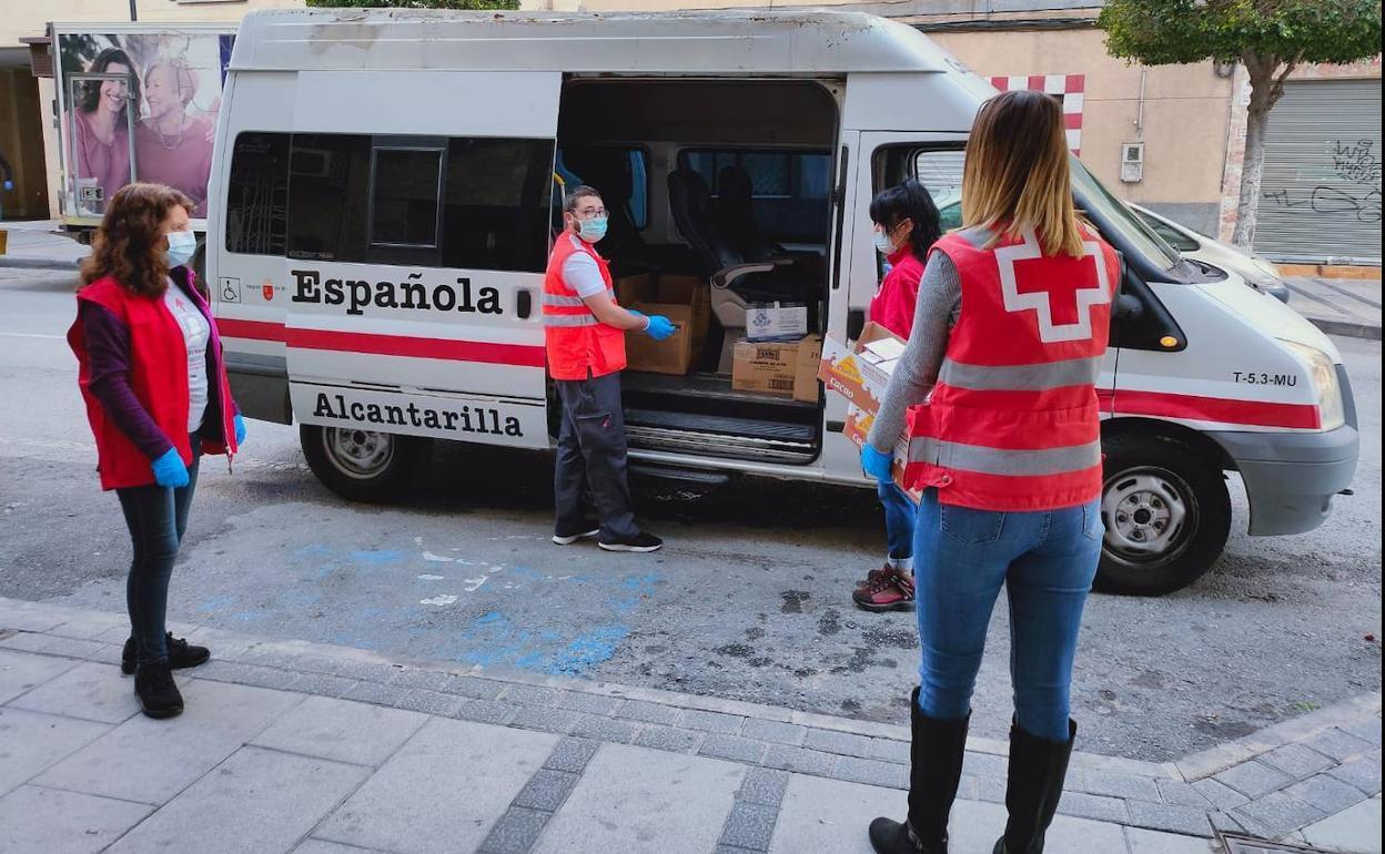 Voluntarios de Cruz Roja en la Región.