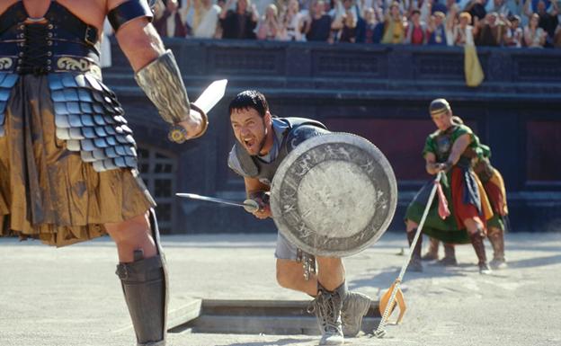 Russell Crowe, en 'Gladiator'.