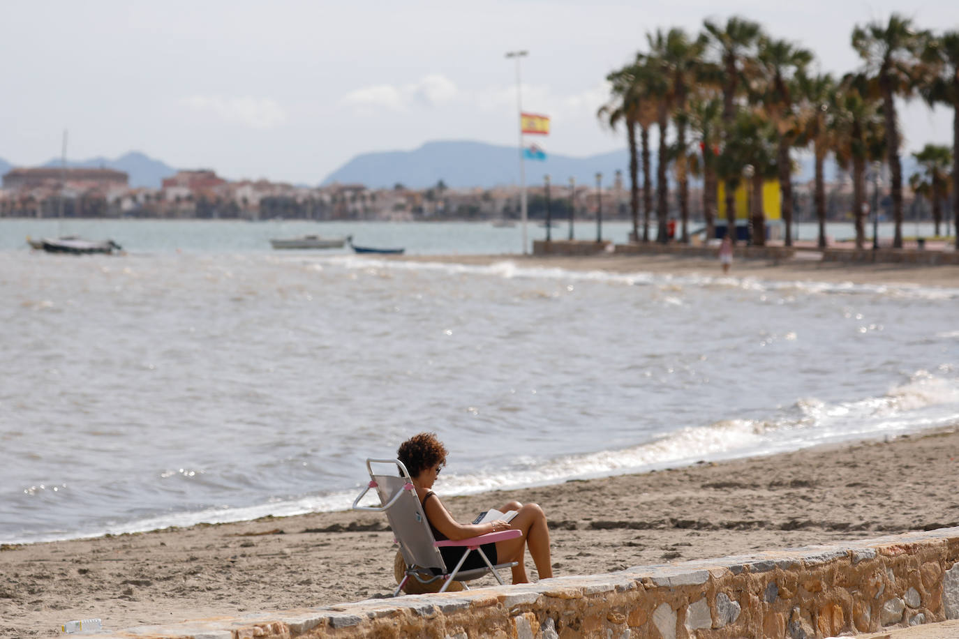 Fotos: Arrastres por las últimas lluvias en la playa de Los Narejos