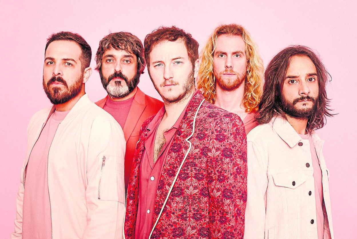 Los componentes de la banda cartagenera Nunatak. 