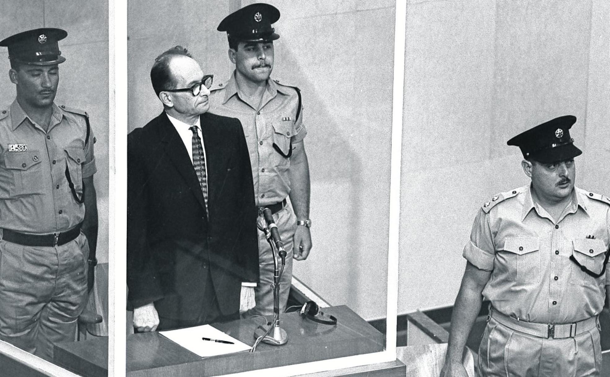 Juicio a Eichmann. El líder nazi, en el proceso en Jerusalén, en 1961.