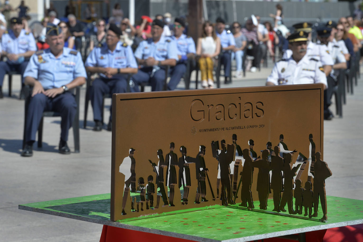 Fotos: Homenaje en Alcantarilla a las víctimas del coronavirus en la Región