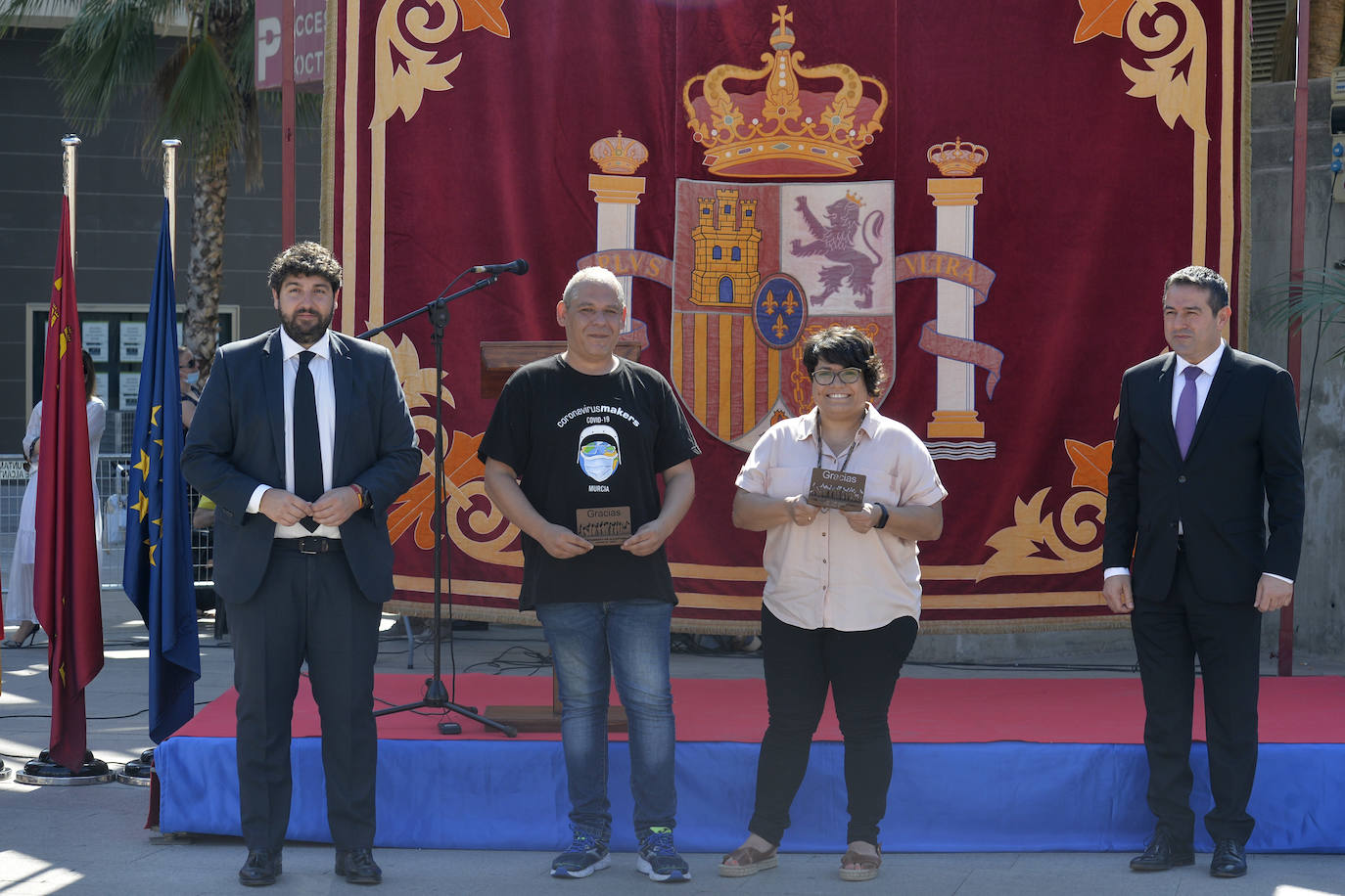 Fotos: Homenaje en Alcantarilla a las víctimas del coronavirus en la Región