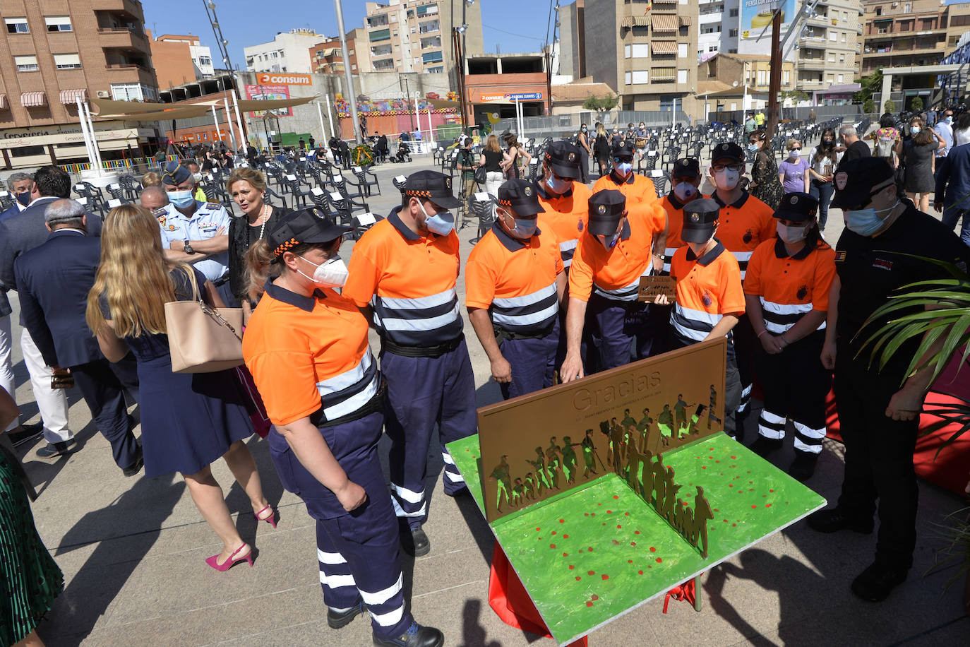 Fotos: Homenaje en Alcantarilla a las víctimas del coronavirus en la Región