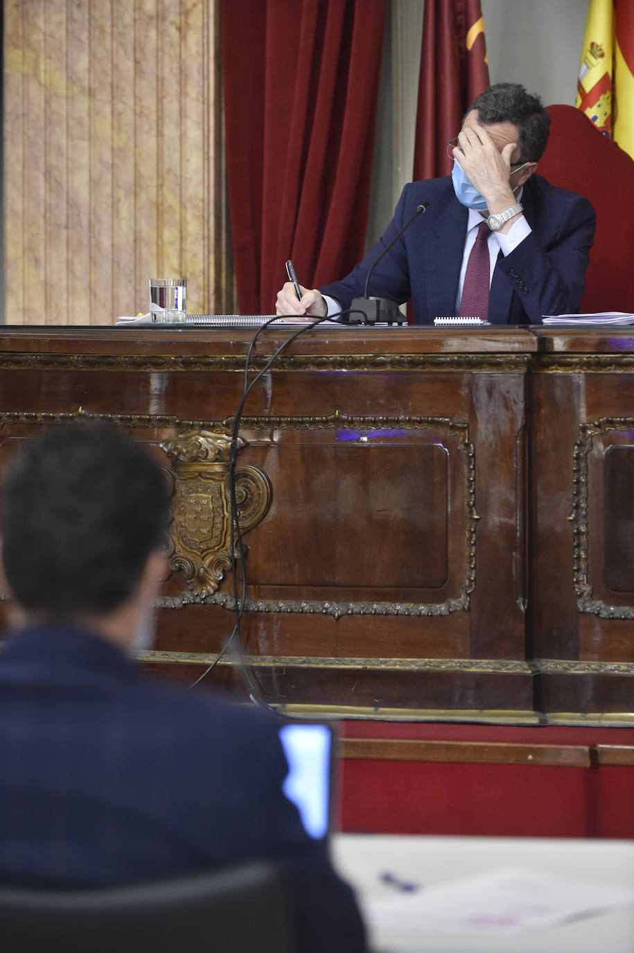Con la única abstención de los tres concejales de Vox, el Plan de Soporte Social y Activación Económica del municipio de Murcia ha salido adelante esta mañana en el Pleno extraordinario con el apoyo de los grupos de gobierno en coalición.