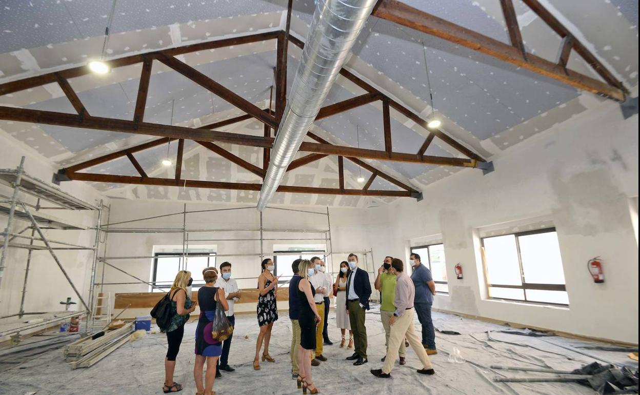 Visita del alcalde José Ballesta a las obras.