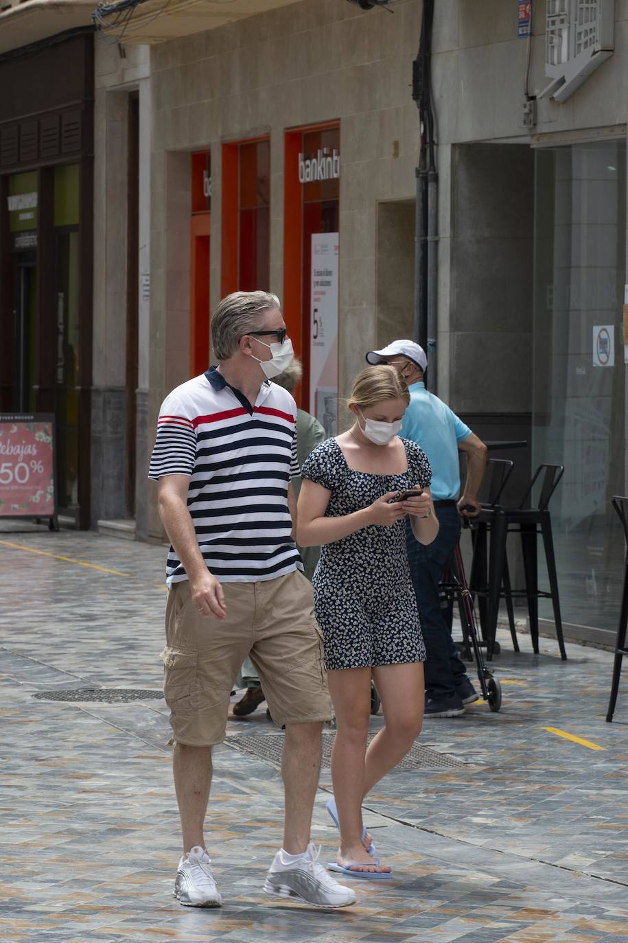 Fotos: Turistas en el centro de Cartagena