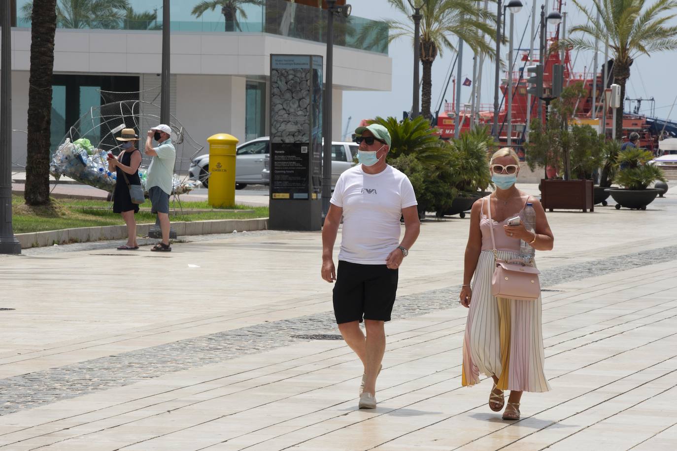 Fotos: Turistas en el centro de Cartagena