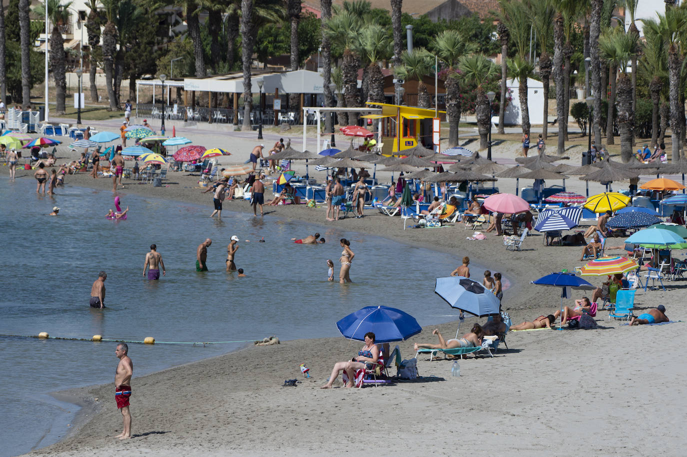 Fotos: Playas del Mar Menor durante este mes de agosto