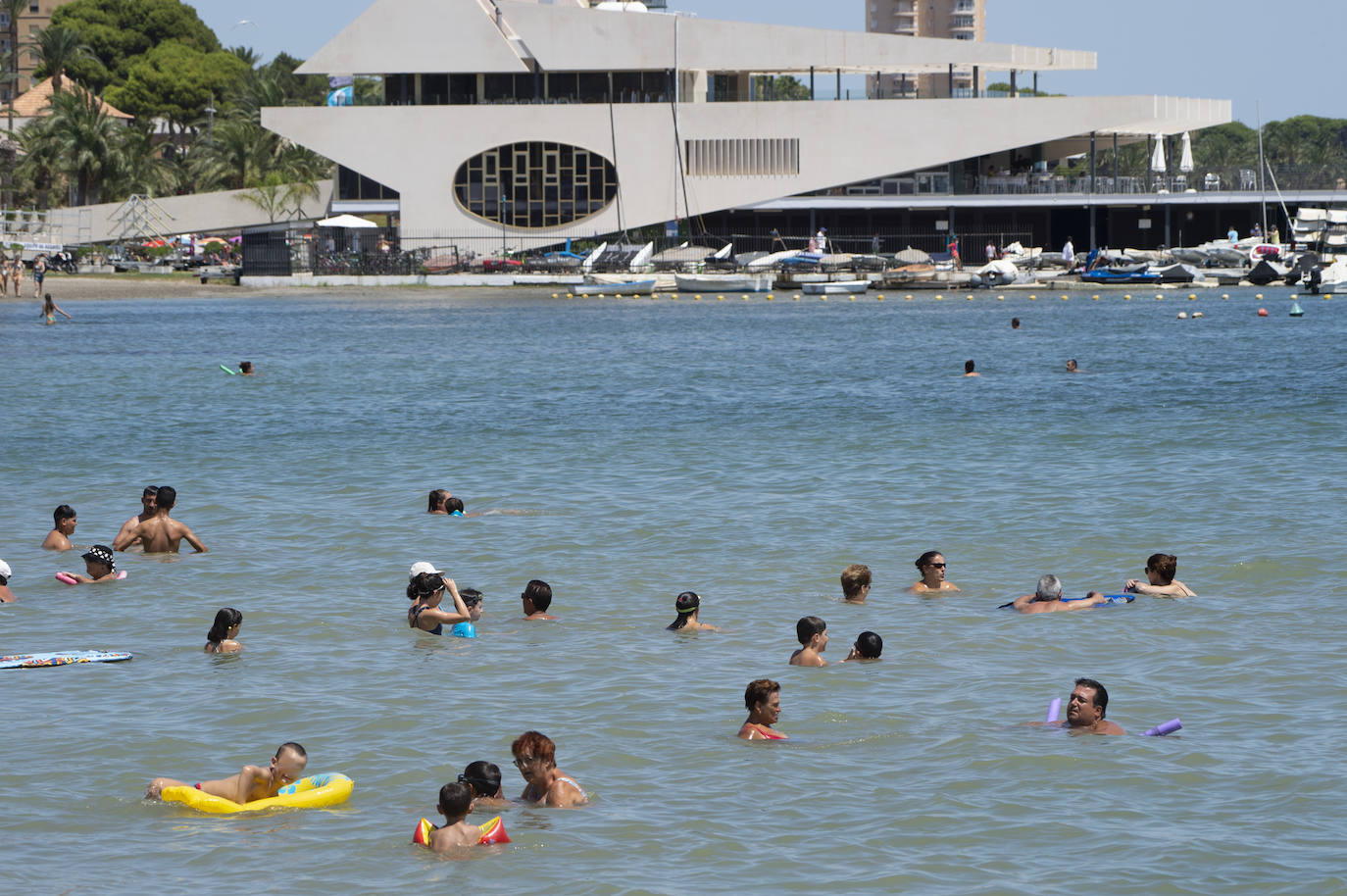 Fotos: Playas del Mar Menor durante este mes de agosto