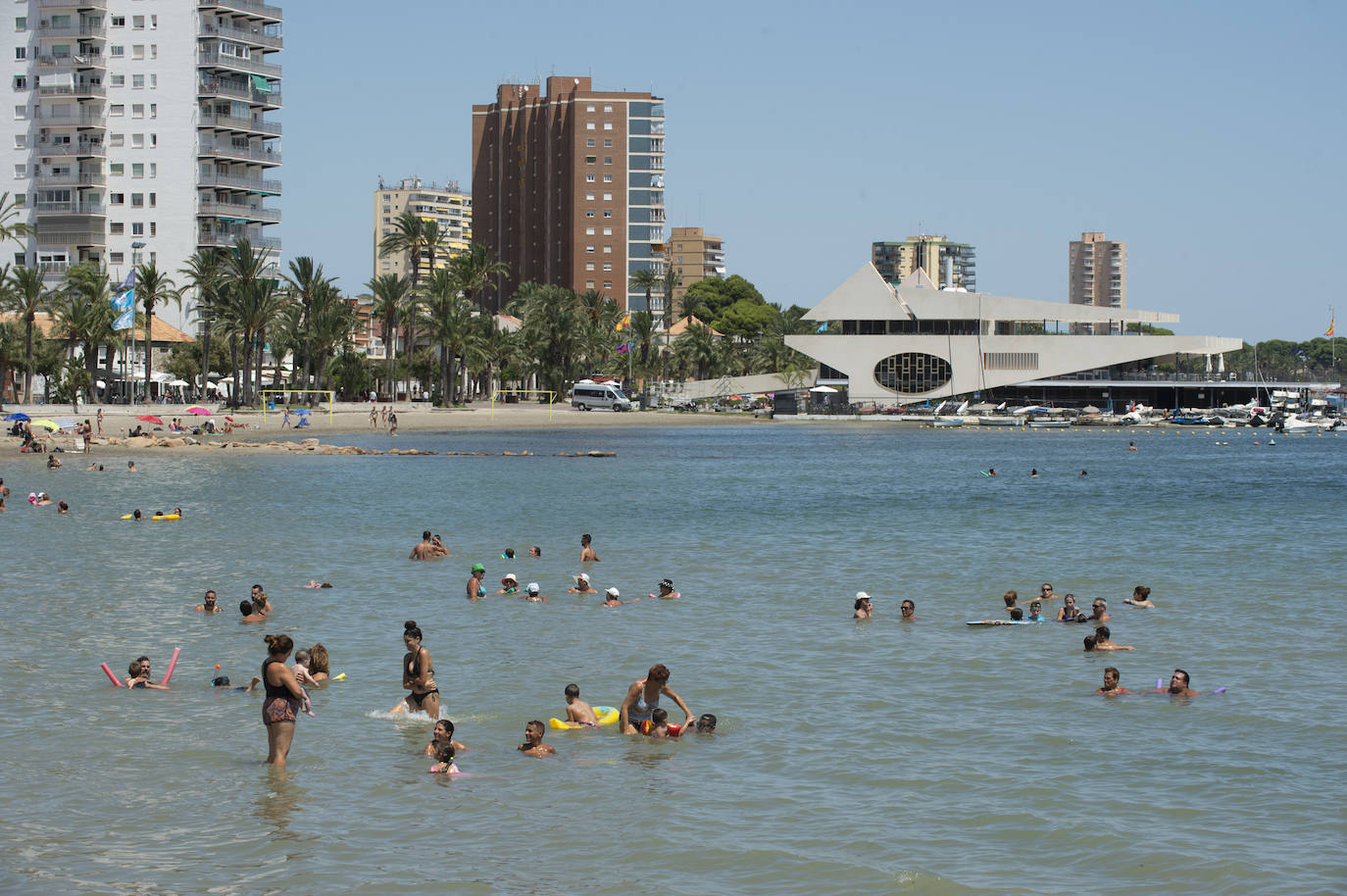 Fotos: Playas del Mar Menor durante este mes de agosto