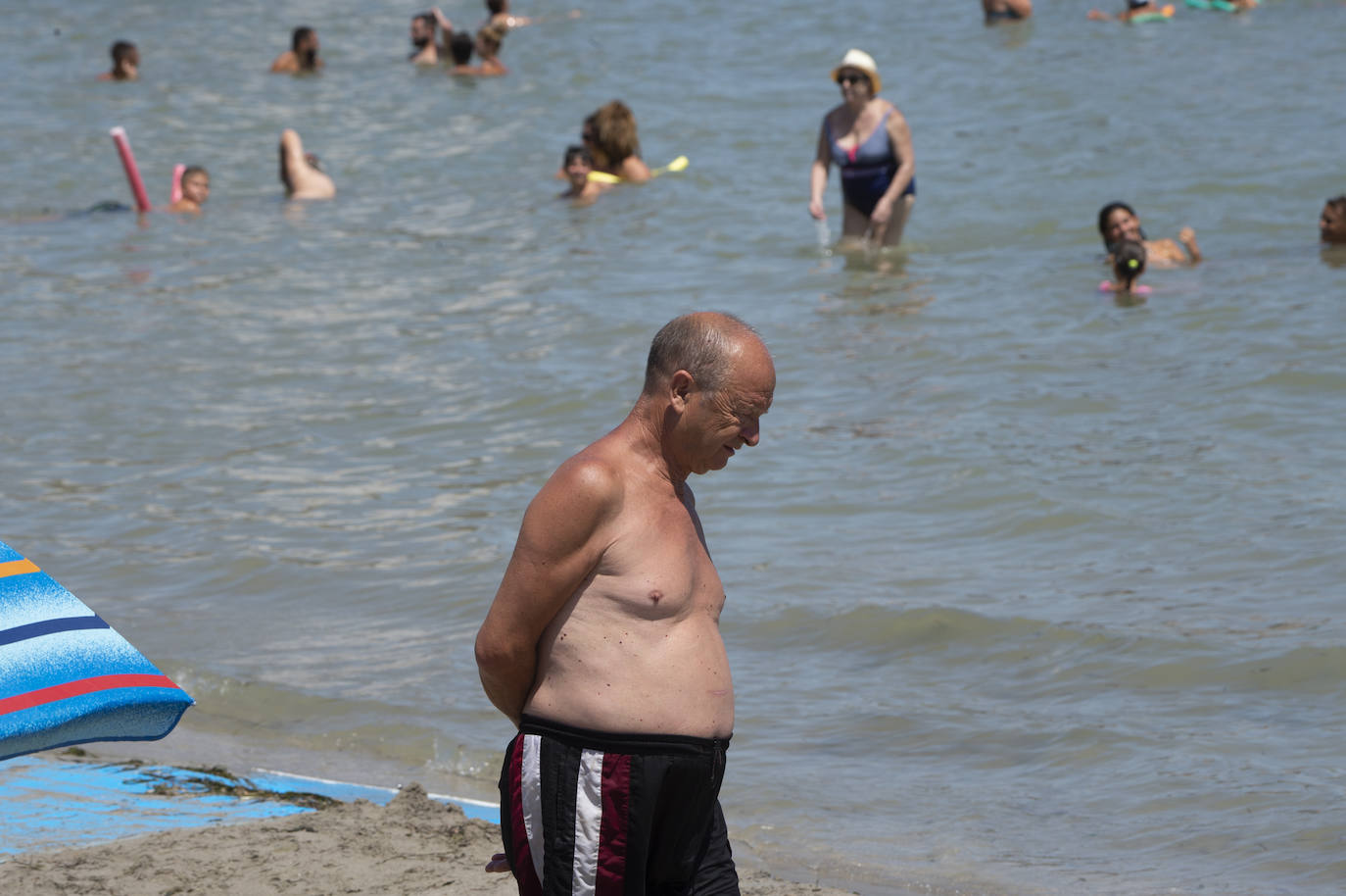 Fotos: Playas del Mar Menor durante este mes de agosto