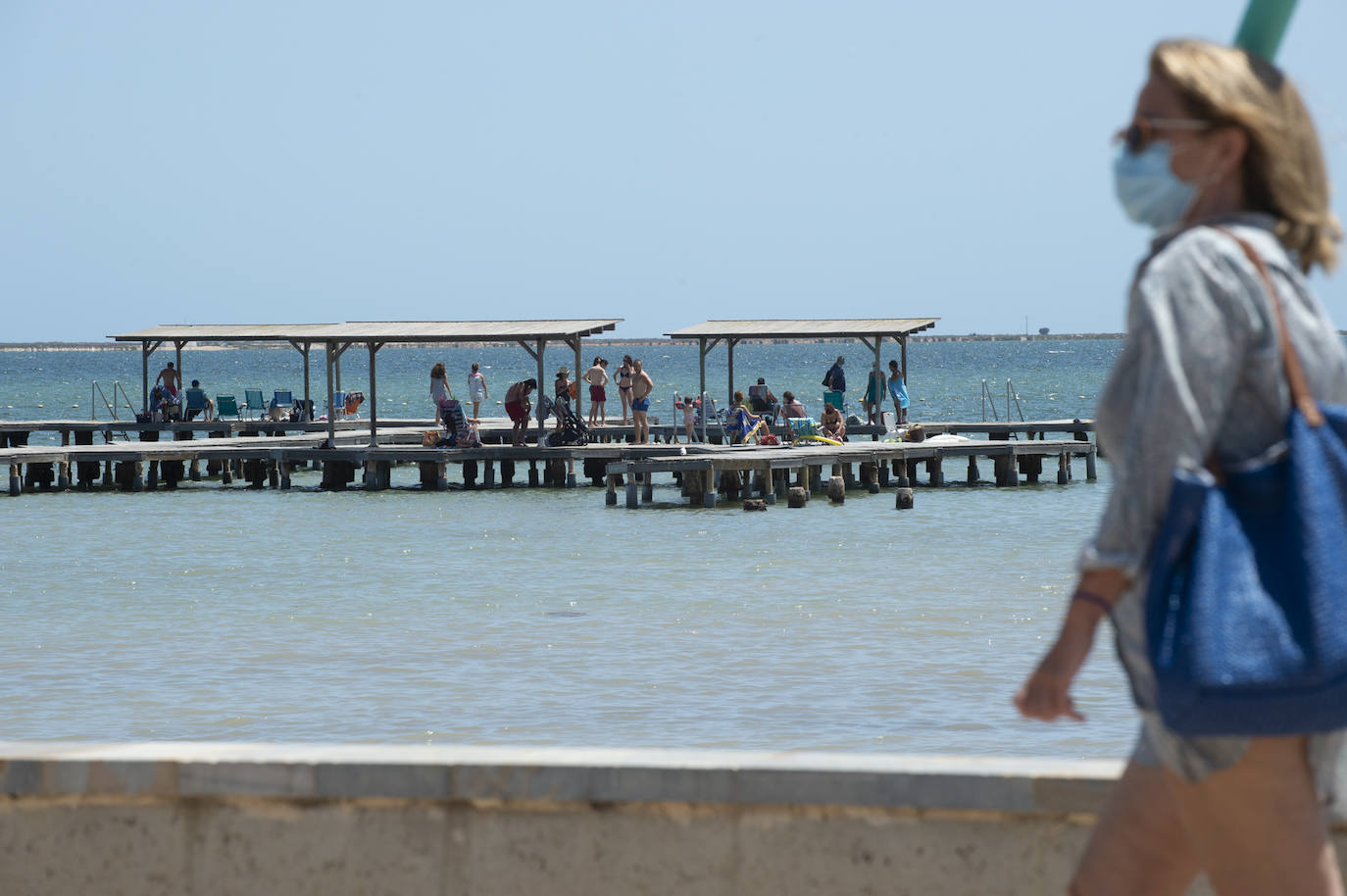 Fotos: Playas del Mar Menor durante este mes de agosto