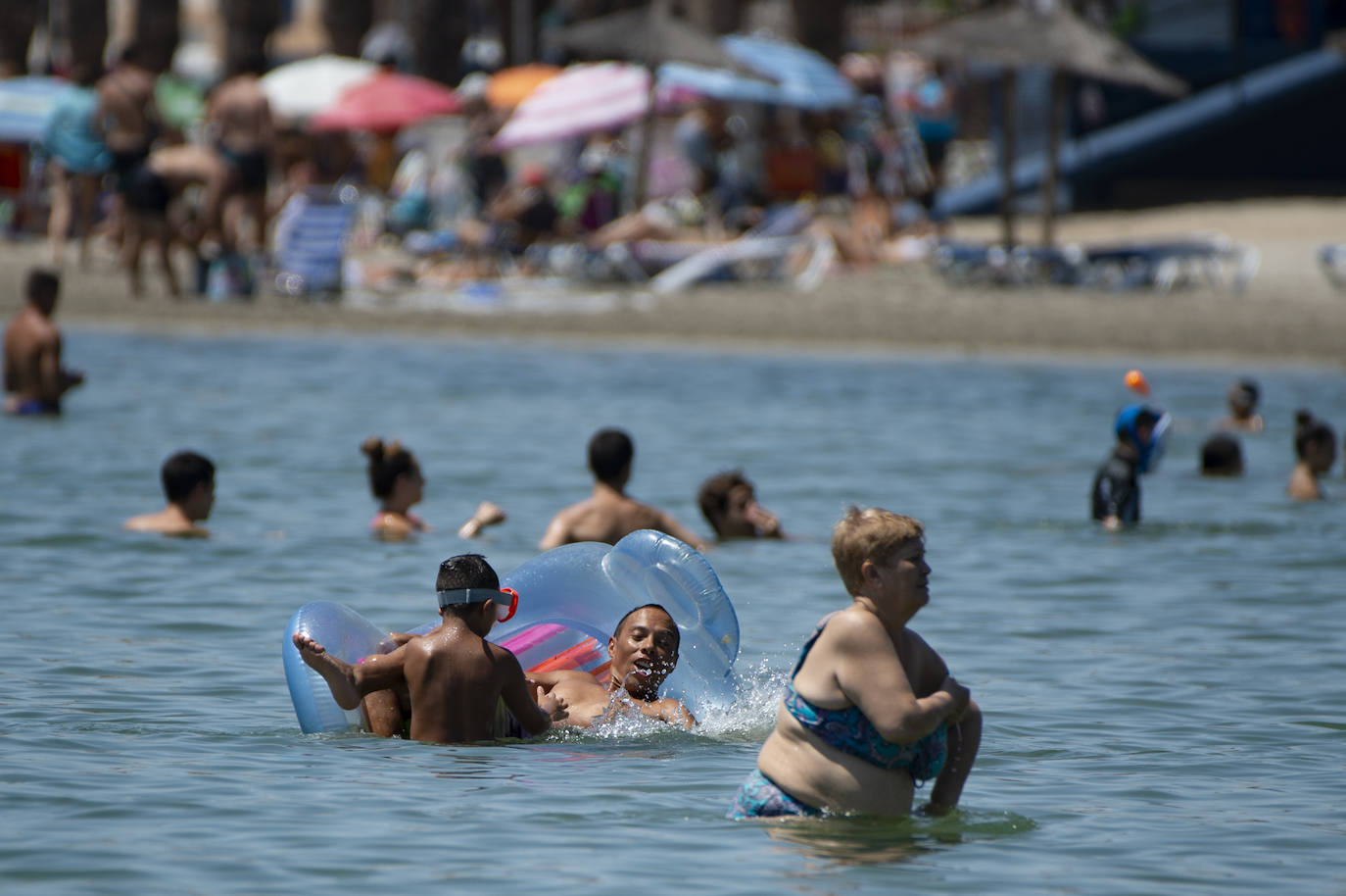 Fotos: Playas del Mar Menor durante este mes de agosto