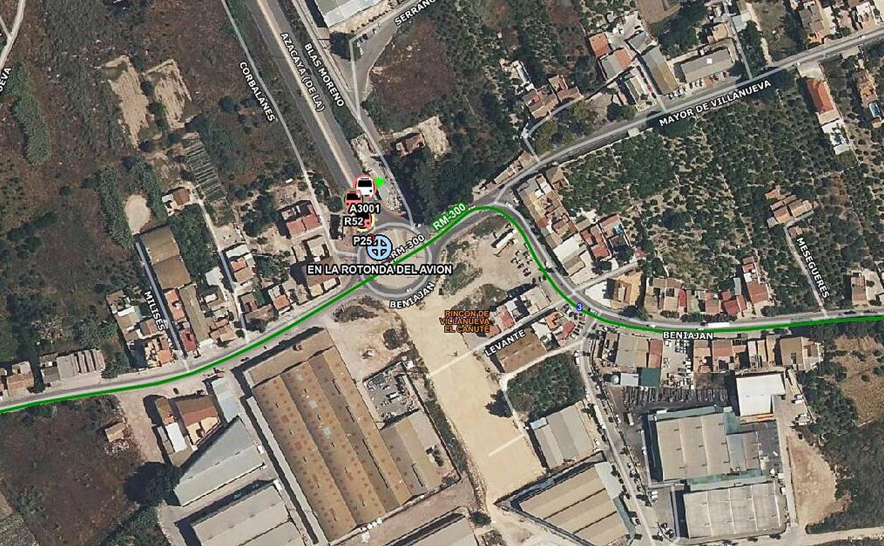 Ubicación del accidente.