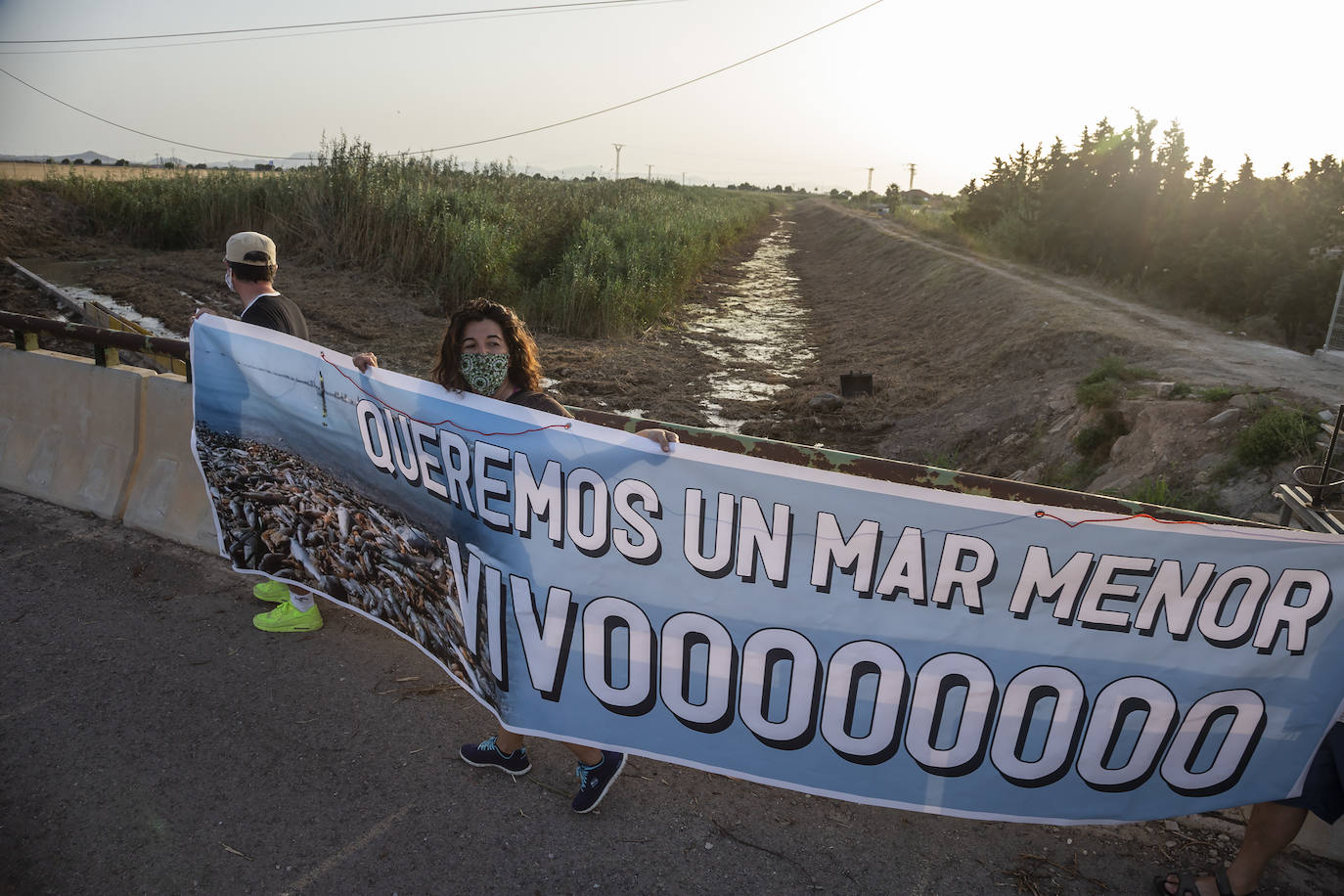 Fotos: Nueva protesta por la entrada de aguas contaminadas en el Mar Menor