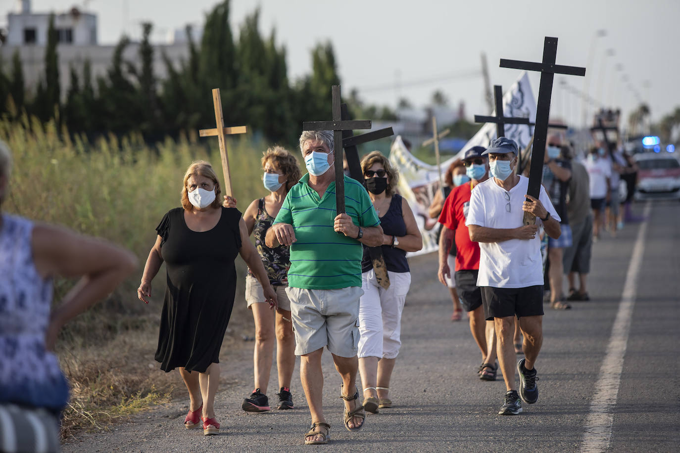 Fotos: Nueva protesta por la entrada de aguas contaminadas en el Mar Menor