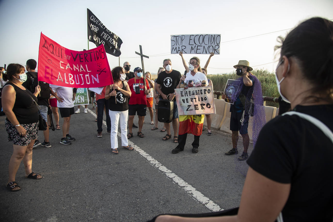 Fotos: Nueva protesta por la entrada de aguas contaminadas en el Mar Menor