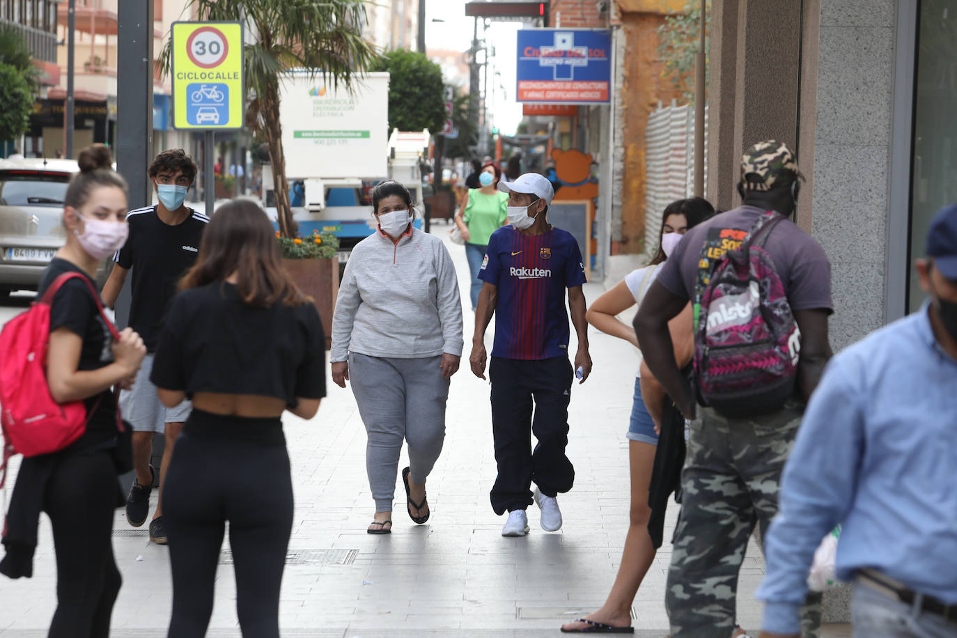 Fotos: La Comunidad confina el casco urbano de Lorca ante el descontrol de los contagios