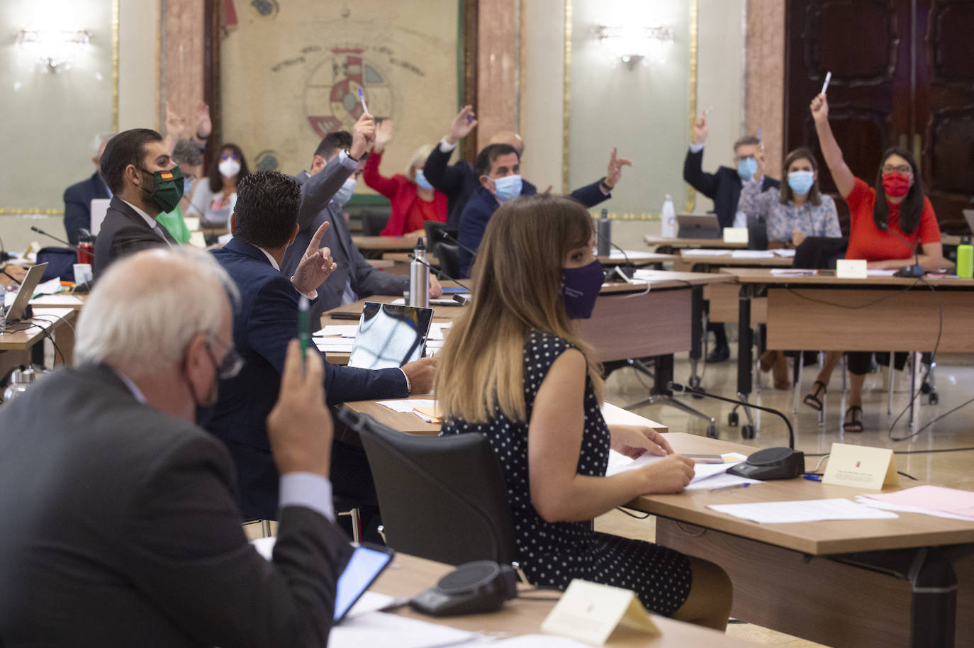 Fotos: El Ayuntamiento de Murcia celebra su pleno ordinario de septiembre