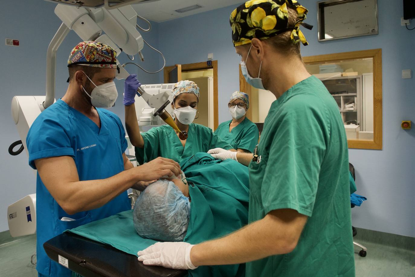 Fotos: Radioterapia en la mesa del quirófano