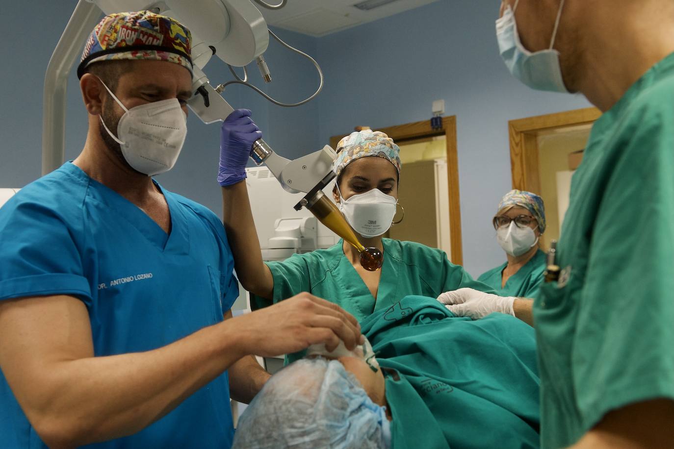 Fotos: Radioterapia en la mesa del quirófano