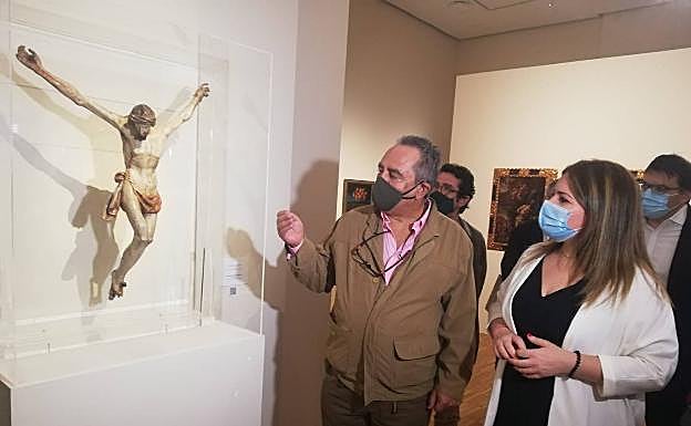 Doménikos Theotokópoulos, 'El Greco'. 'Cristo crucificado' (1600), madera tallada policromada. 