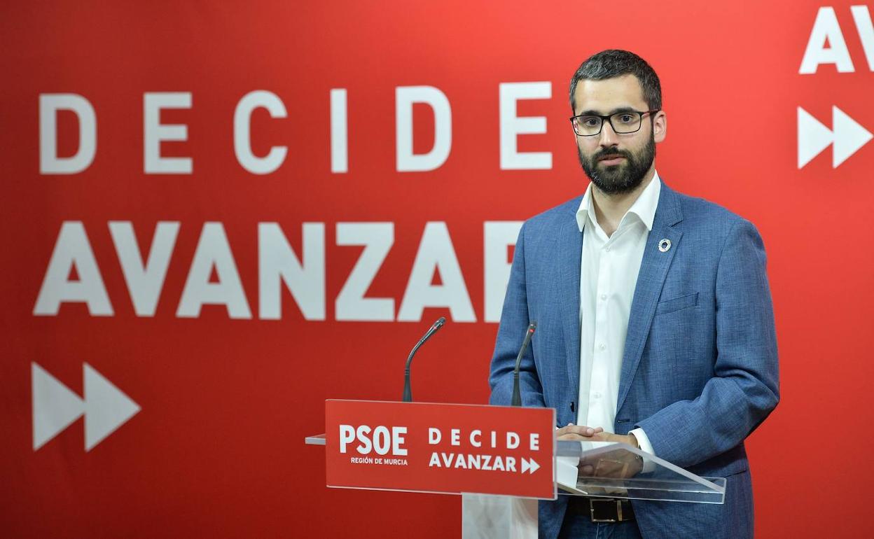 El portavoz del PSRM-PSOE, Francisco Lucas, en una imagen de archivo.